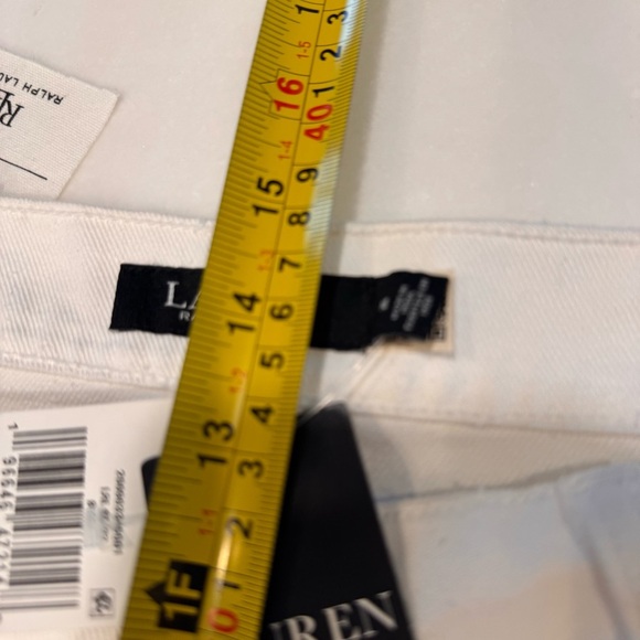Lauren Ralph Lauren Women's White Eyelet Jeans Relaxed Taper Size 14 NWT $195 - Picture 12 of 14